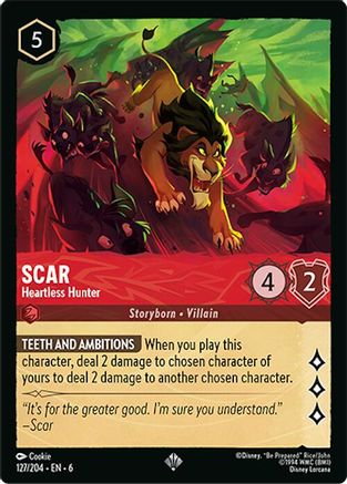 Image of Scar - Heartless Hunter (127/204) - Azurite Sea