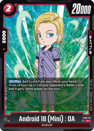 Image of Android 18 (Mini) : DA (FS06-05) - Starter Deck 6 Son Goku Mini