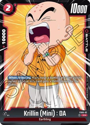 Image of Krillin (Mini) : DA (Bonus Pack Alternate Art) (FS06-02) - Starter Deck 6 Son Goku Mini Holofoil