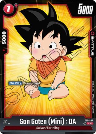 Image of Son Goten (Mini) : DA (Bonus Pack Alternate Art) (FS06-07) - Starter Deck 6 Son Goku Mini Holofoil