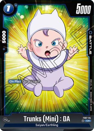 Image of Trunks (Mini) : DA (Bonus Pack Alternate Art) (FS07-04) - Starter Deck 7 Vegeta Mini Holofoil