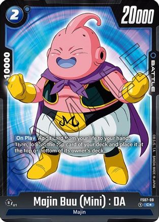 Image of Majin Buu (Mini) : DA (Bonus Pack Alternate Art) (FS07-09) - Starter Deck 7 Vegeta Mini Holofoil