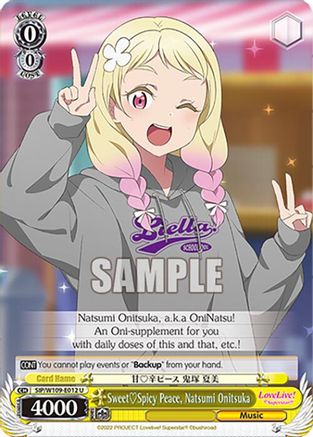 Image of SweetSpicy Peace, Natsumi Onitsuka (SIP/W109-E012 U) - Love Live! School idol festival 2 MIRACLE LIVE!