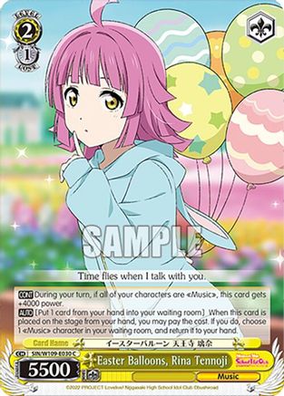 Image of Easter Balloons, Rina Tennoji (SIN/W109-E030 C) - Love Live! School idol festival 2 MIRACLE LIVE!