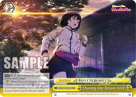Image of Chasing Our Dream LIVE! (RRR) (SIN/W109-E031R RRR) - Love Live! School idol festival 2 MIRACLE LIVE!