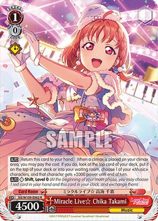 Image of Miracle Live Chika Takami (SIS/W109-E062 R) - Love Live! School idol festival 2 MIRACLE LIVE!
