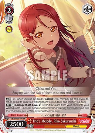 Image of Trio's Melody, Riko Sakurauchi (SIS/W109-E064 R) - Love Live! School idol festival 2 MIRACLE LIVE!