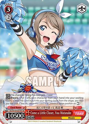 Image of Come a Little Closer, You Watanabe (SR) (SIS/W109-E079S SR) - Love Live! School idol festival 2 MIRACLE LIVE!