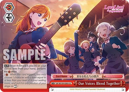 Image of Our Voices Blend Together (SIP/W109-E093 CC) - Love Live! School idol festival 2 MIRACLE LIVE!