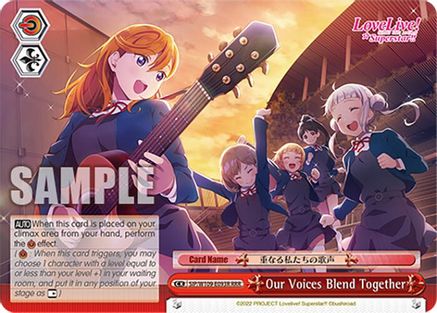 Image of Our Voices Blend Together (RRR) (SIP/W109-E093R RRR) - Love Live! School idol festival 2 MIRACLE LIVE!