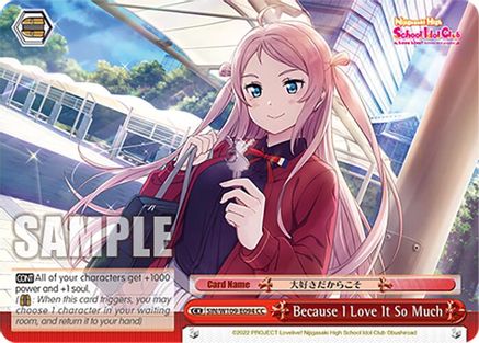 Image of Because I Love It So Much (SIN/W109-E094 CC) - Love Live! School idol festival 2 MIRACLE LIVE!