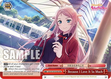 Image of Because I Love It So Much (RRR) (SIN/W109-E094R RRR) - Love Live! School idol festival 2 MIRACLE LIVE!