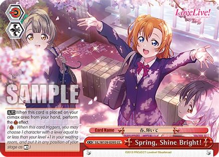 Image of Spring, Shine Bright! (SIL/W109-E095 CC) - Love Live! School idol festival 2 MIRACLE LIVE!