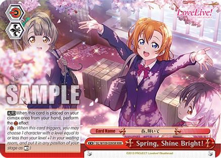 Image of Spring, Shine Bright! (RRR) (SIL/W109-E095R RRR) - Love Live! School idol festival 2 MIRACLE LIVE!