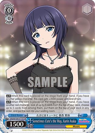 Image of Sometimes Cute's the Way, Karin Asaka (SR) (SIN/W109-E113S SR) - Love Live! School idol festival 2 MIRACLE LIVE!