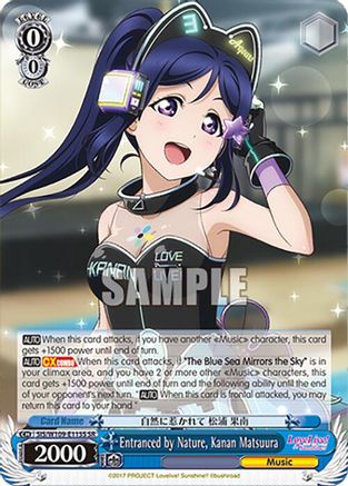 Image of Entranced by Nature, Kanan Matsuura (SR) (SIS/W109-E115S SR) - Love Live! School idol festival 2 MIRACLE LIVE!