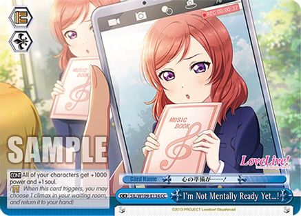 Image of I'm Not Mentally Ready Yet! (SIL/W109-E134 CC) - Love Live! School idol festival 2 MIRACLE LIVE!