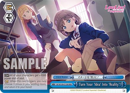 Image of Turn Your 'Idea' Into 'Reality'! (RRR) (SIP/W109-E135R RRR) - Love Live! School idol festival 2 MIRACLE LIVE!