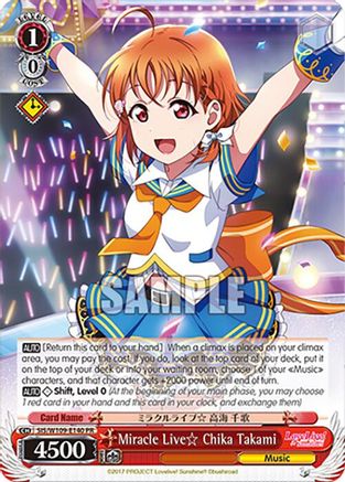 Image of Miracle Live Chika Takami (PR) (SIS/W109-E140 PR) - Love Live! School idol festival 2 MIRACLE LIVE!