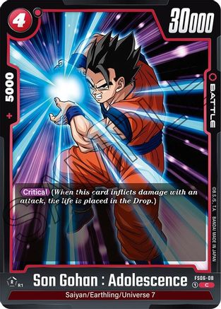 Image of Son Gohan : Adolescence (FS06-08) - Starter Deck 6 Son Goku Mini