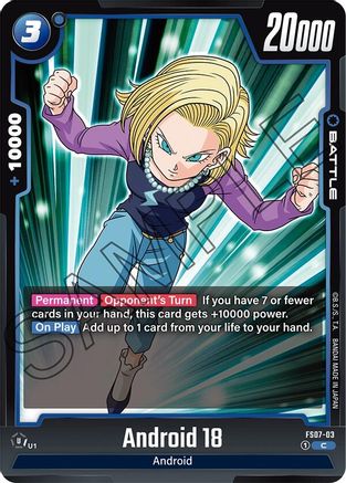 Image of Android 18 (FS07-03) - Starter Deck 7 Vegeta Mini