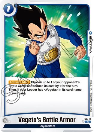 Image of Vegeta's Battle Armor (FS07-11) - Starter Deck 7 Vegeta Mini