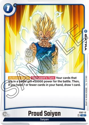 Image of Proud Saiyan (FS07-12) - Starter Deck 7 Vegeta Mini
