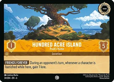 Image of Hundred Acre Island - Pooh's Home (34/204) - Azurite Sea
