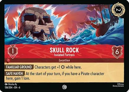 Image of Skull Rock - Isolated Fortress (136/204) - Azurite Sea Cold Foil