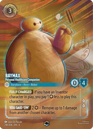 Image of Baymax - Personal Healthcare Companion (Enchanted) (218/204) - Azurite Sea Holofoil
