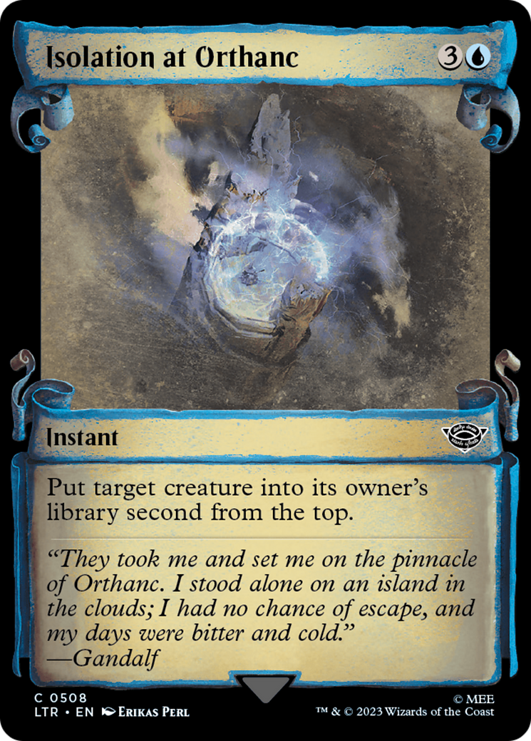 Image of Isolation at Orthanc (Showcase Scrolls) (LTR-508) - The Lord of the Rings: Tales of Middle-earth: (Showcase)