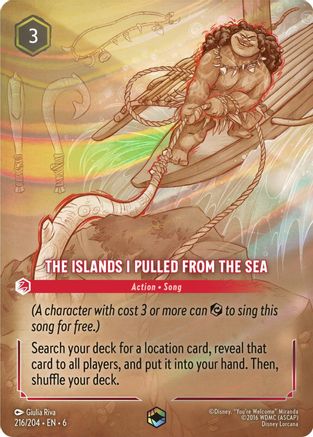 Image of The Islands I Pulled From The Sea (Enchanted) (216/204) - Azurite Sea Holofoil