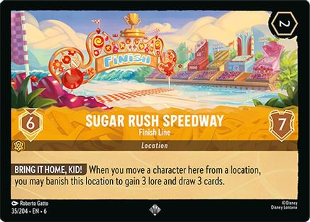 Image of Sugar Rush Speedway - Finish Line (35/204) - Azurite Sea Cold Foil