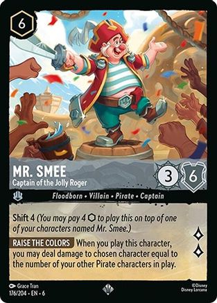 Image of Mr. Smee - Captain of the Jolly Roger (176/204) - Azurite Sea Cold Foil
