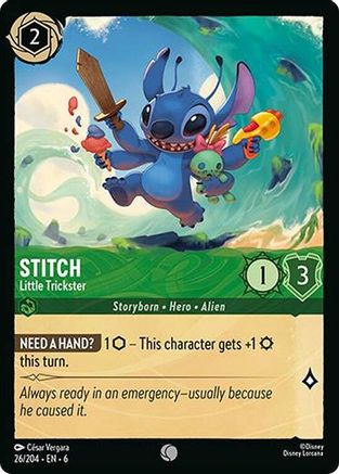Image of Stitch - Little Trickster (26/204) - Azurite Sea