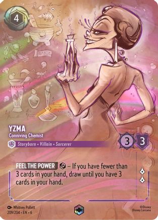 Image of Yzma - Conniving Chemist (Enchanted) (209/204) - Azurite Sea Holofoil