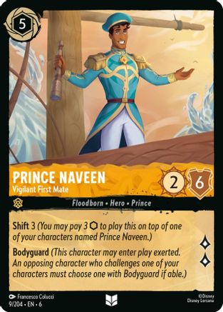 Image of Prince Naveen - Vigilant First Mate (9/204) - Azurite Sea Cold Foil