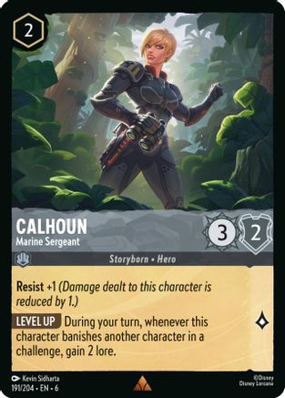Image of Calhoun - Marine Sergeant (191/204) - Azurite Sea Cold Foil