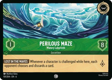 Image of Perilous Maze - Watery Labyrinth (101/204) - Azurite Sea Cold Foil