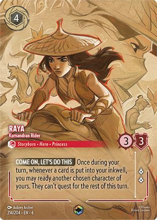 Image of Raya - Kumandran Rider (Enchanted) (214/204) - Azurite Sea Holofoil