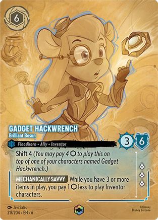Image of Gadget Hackwrench - Brilliant Bosun (Enchanted) (217/204) - Azurite Sea Holofoil
