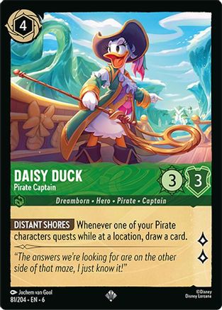 Image of Daisy Duck - Pirate Captain (81/204) - Azurite Sea
