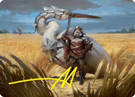 Image of Skyknight Squire Art Card (4/54) (Stamped Signature) (ASFDN-004) - Art Series: Foundations