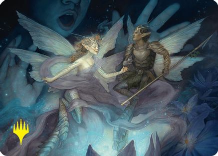 Image of Faebloom Trick Art Card (6/54) (Gold-Stamped Signature) (ASFDN-006) - Art Series: Foundations