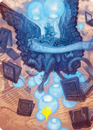 Image of Sphinx of Forgotten Lore Art Card (33/54) (Gold-Stamped Signature) (ASFDN-033) - Art Series: Foundations