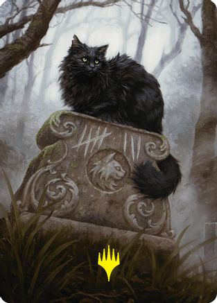 Image of Nine-Lives Familiar 2 Art Card (36/54) (Gold-Stamped Planeswalker Symbol) (ASFDN-036) - Art Series: Foundations