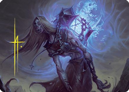 Image of Soul-Shackled Zombie Art Card (9/54) (Gold-Stamped Signature) (ASFDN-009) - Art Series: Foundations