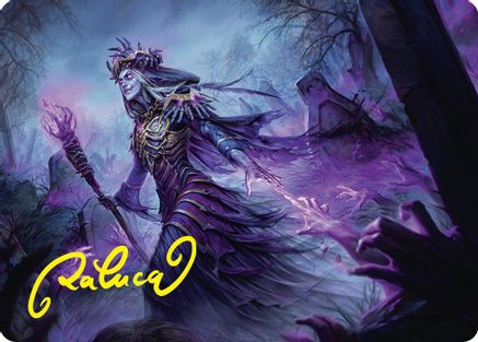 Image of Zul Ashur, Lich Lord Art Card (10/54) (Gold-Stamped Signature) (ASFDN-010) - Art Series: Foundations