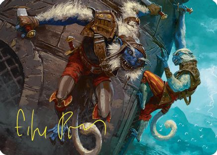 Image of Goblin Boarders Art Card (11/54) (Gold-Stamped Signature) (ASFDN-011) - Art Series: Foundations