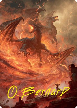 Image of Rite of the Dragoncaller Art Card (38/54) (Gold-Stamped Signature) (ASFDN-038) - Art Series: Foundations
